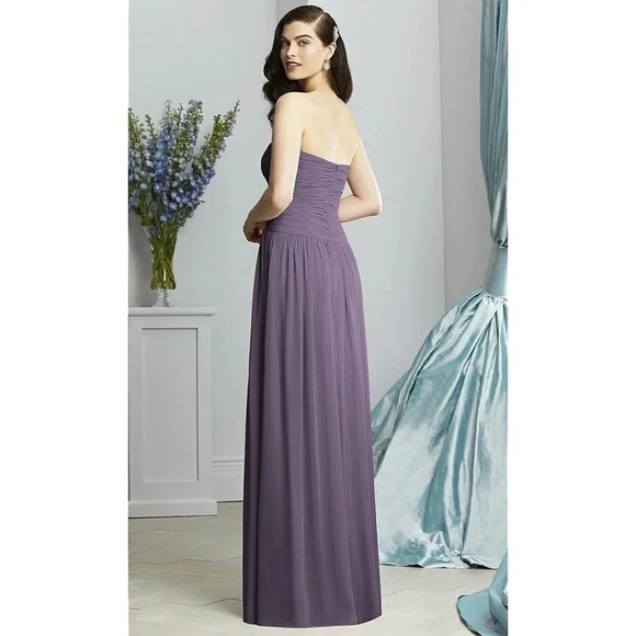 DESSY COLLECTION | LUX CHIFFON BRIDEMAID PROM DRESS IN CONCORD COLOR - Picture 2 of 14